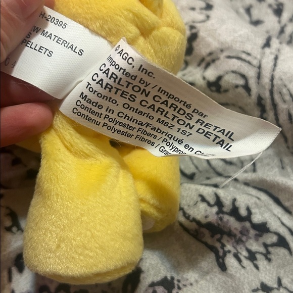 Y2K Care Bears Birthday Bear Yellow Plush Bear with Cupcake Embroidery - Picture 5 of 8